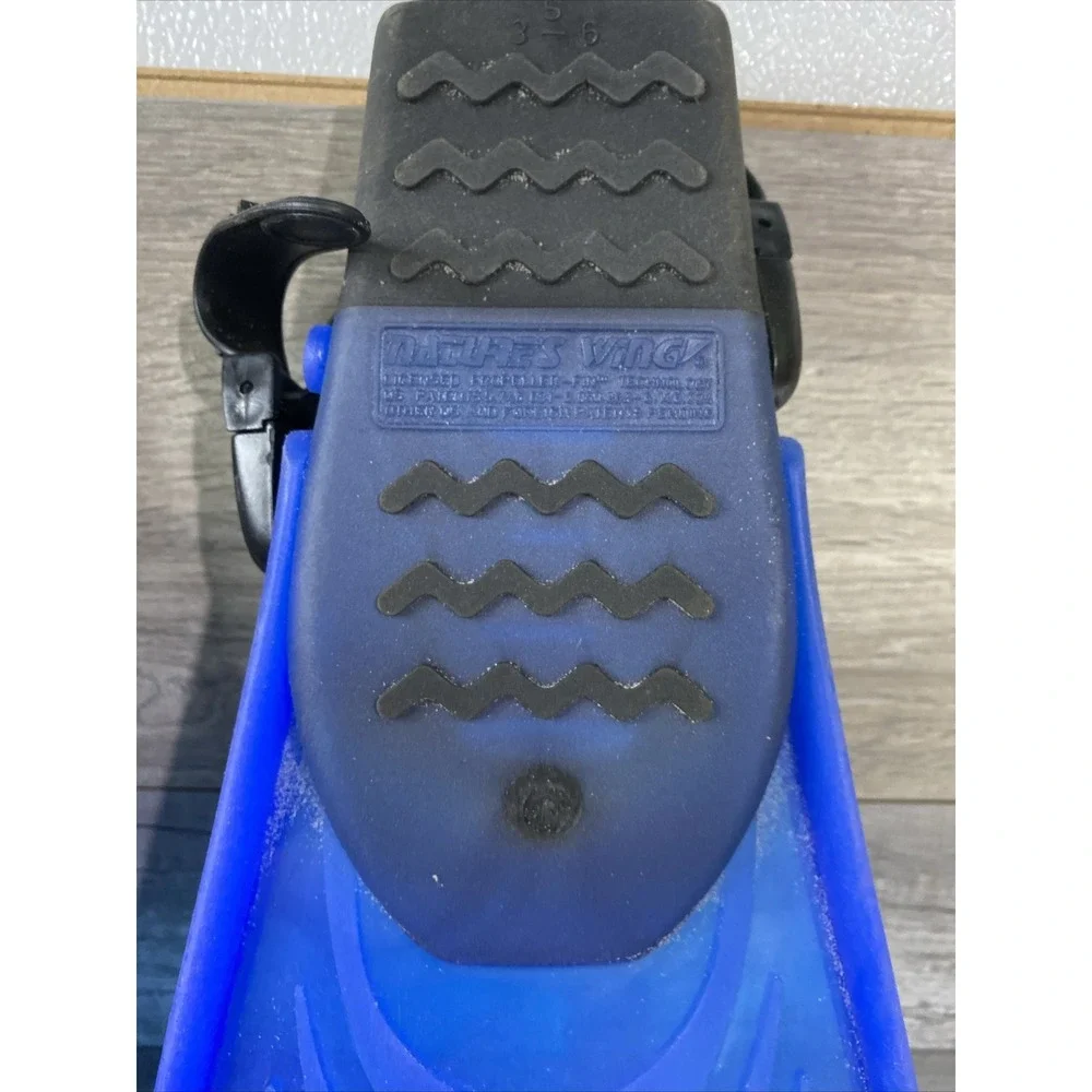 U.S. Divers Splitflex Diving Swimming Fins Flippers Blue‎ Size S Small 3-6 w Bag